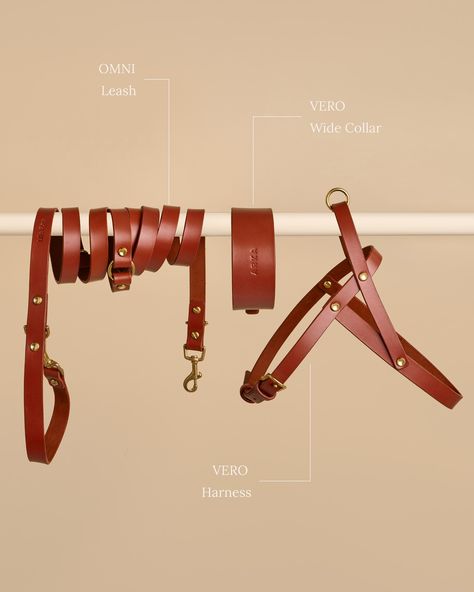 The perfect accessories for your dog—personalized, versatile, and built to last. Vero Wide Collar – Personalize it with your dog’s name. Omni Leash – Use it three ways: classic, around the waist, or crossbody for hands-free convenience. Vero Harness – Designed for a secure and comfortable fit. [Save 15% on your order and receive a free personalized nametag!] — at The Lille Björn #DogAccessories #PersonalizedDogCollar #HandmadeDogCollar #DogLeash #DogHarness #LuxuryDogProducts #StylishPets ... Aesthetic Dog Harness, Leather Dog Harness, Active Dogs, Luxury Dog Collars, Pet Gear, Handmade Dog Collars, Personalized Dog Collars, Collar Leash, Pet Fashion