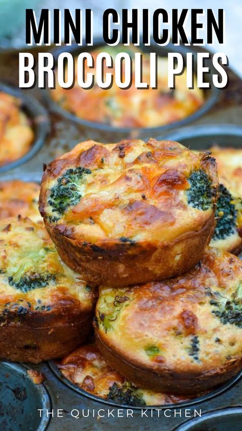 Savoury Muffin, Chicken Hand Pies, Chicken Muffins, Baked Breakfast Casserole, Broccoli And Cheddar, Broccoli Cheddar Chicken, Chicken Broccoli Cheese, Cooking Whole Chicken, Muffins Recipes