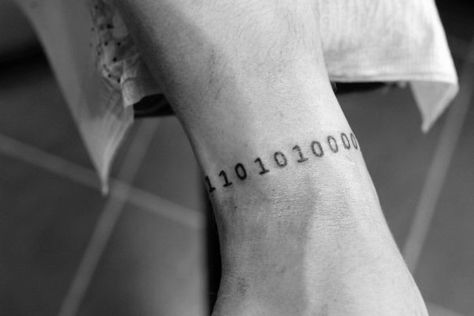 Computer Code Tattoo, Software Engineer Tattoo, Software Tattoo Ideas, Code Tattoo Ideas Programming, Coding Tattoo Programming, Binary Tattoo Ideas, Cybersecurity Tattoo, Coding Tattoo Ideas, Programming Tattoo