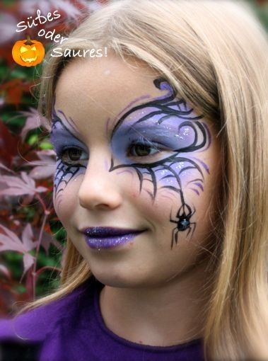 Maquillaje Halloween Infantil, Kids Witch Makeup, Witch Face Paint, Face Painting Halloween Kids, Girl Halloween Makeup, Maquillage Halloween Simple, Halloween Makeup For Kids, Halloween Makeup Witch, Halloween Face Painting