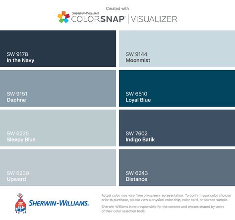 Sherwin Williams Respite, Respite Sherwin Williams, Inky Blue Sherwin Williams, Interior Paint Colors For Living Room, Paint Colors For House, Colors For House, Interior Paint Colors Schemes, Haint Blue, Repose Gray