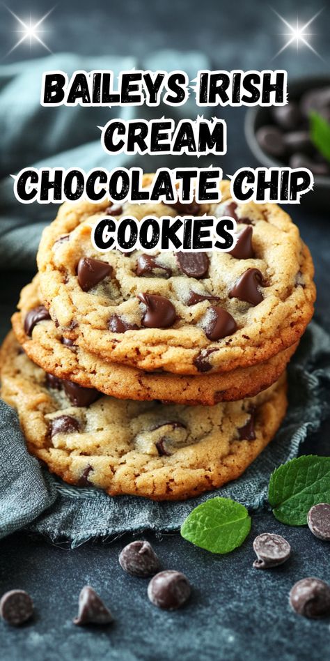 Cake Cookie Recipes, Cinnamon Crescent Rolls, Classic Chocolate Chip Cookies, No Egg Desserts, Caramel Bars, Crock Pot Desserts, Cookie Cake Recipe, Baileys Irish, Baileys Irish Cream