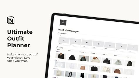 Elevate Your Style: Discover 3 Aesthetic Notion Templates for Wardrobe Planning — DIAxNA Travel Outfit Planner, Capsule Wardrobe Planner, Holiday Packing Lists, Digital Minimalism, Wardrobe Planner, Organized Closet, Aesthetic Notion, Outfit Planner, Online Planner