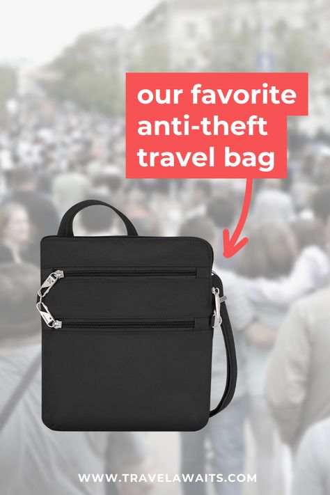 It's affordable, it's stylish, and it keeps your valuables safe! Here's why this is our favorite anti-theft bag for travel. Theft Proof Purse, Anti Theft Bags For Women, Best Handbags For Travel, Travelon Anti Theft Crossbody Bag, Anti Theft Crossbody Bag, Best Travel Purse, Travel Purses For Women Anti Theft, Best Travel Purses For Women, Best Crossbody Bag Travel