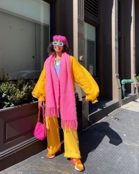 Color Blocking Outfits, Neue Outfits, Looks Street Style, Funky Fashion, Colourful Outfits, Looks Vintage, Outfits Casuales, Colorful Fashion, Aesthetic Fashion