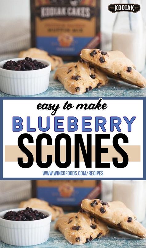 Blueberry Scones made with Kodiak Cakes Blueberry Muffin Mix to make each scone a source of protein and 100% whole grains. Fold in fresh blueberries to bring even more flavor to this homemade blueberry scones recipe, and finish each scone with a glaze for some added sweetness to complement your hot beverage of choice — who says blueberry scones can't be easy to make? Gluten Free Blueberry Scones, White Chocolate Scones, Kodiak Cakes Recipe, Blueberry White Chocolate, Blueberry Muffin Mix, Blueberry Scones Recipe, Gluten Free Scones, Chocolate Scones, Kodiak Cakes