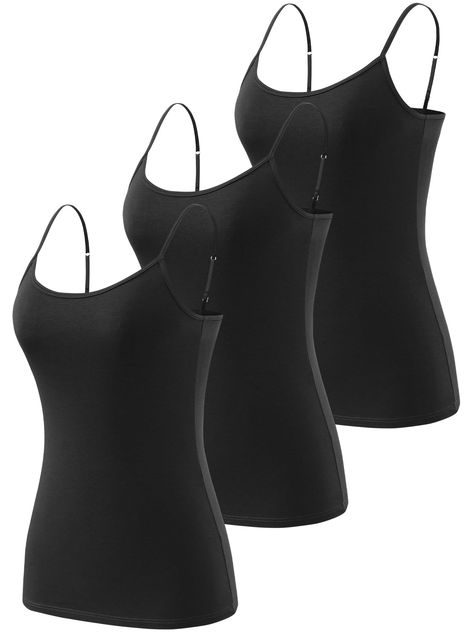 PRICES MAY VARY. ❤Material:Camisole is made of 78% Cotton 17% Modal 5% Spandex. Modal fabric is very soft and breathable. Spandex is wear-resistant wear and thoughtful fit. provides this cami tank tops for women skin-friendly and noticeable softness. ❤Designed:This camisole for women is design with scoop neck and adjustable spaghetti strap. ❤Multipurpose Camisole:Our camisole for women suitable for sports, yoga, fitness, lounge etc.This basic tank tops layering for women will fits your body nice Women Camisole, Noodle Strap, Undershirt Tank Top, Beach Shopping, Cotton Camisole, Strap Tank Top, Womens Camisoles, Women Skin, Spaghetti Strap Tank Top