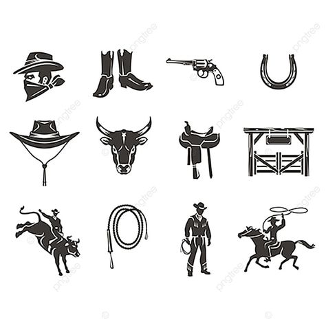 rodeo,cowboy,western,icon,illustration,texas,silhouette,bull,west,hat,riding,wild,american,symbol,horse,logo,black,lasso,country,rider,isolated,animal,emblem,set,culture,collection,farm,competition,extreme,danger,buffalo,gun,horseshoe,c,logo vector,gun vector,animal vector,horse vector,silhouette vector,farm vector,hat vector,vector,bull vector,black vector Western Logo, Cloud Vector, Font Illustration, Graphic Design Background Templates, The Bull, Cartoon Background, Icon Set Vector, Free Vector Art, Logo Icons