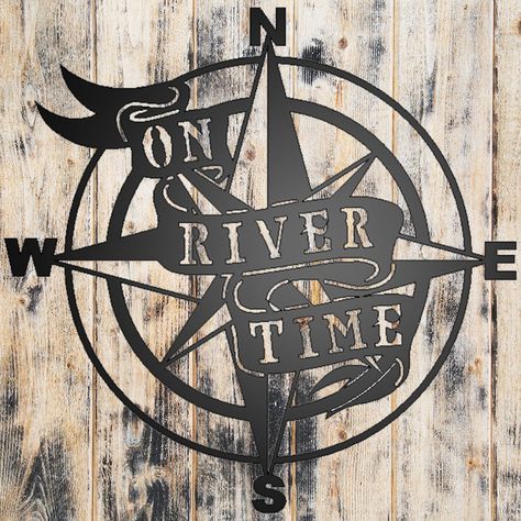 Outdoor Iron Wall Art, River House Decorating Ideas, Vacation House Decor, River Time, Nautical Star, River Life, Hiking Nature, Vacation House, Metal Wall Hangings