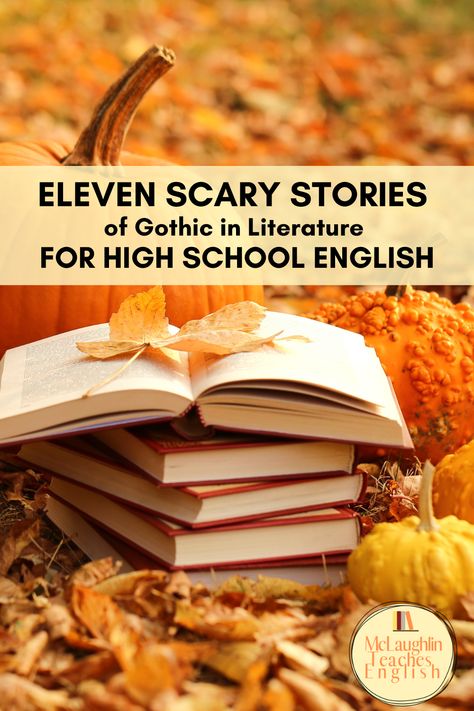 Teaching stories of the gothic is a win in high school English. Be sure to check out these 11 student approved short stories. Perfect choices for AP® Literature, American Literature and more. Teaching Short Stories, Teaching American Literature, Gothic Stories, High School Literature, Gothic Literature, Teaching Lessons Plans, Horror Literature, Literature Lessons, Ap Literature