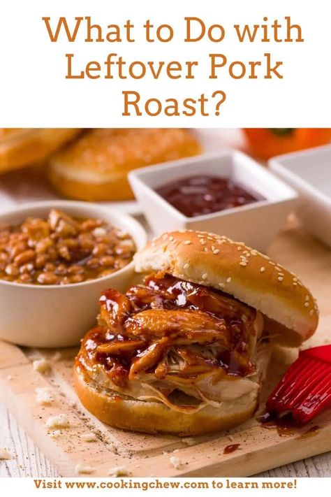 What-to-Do-With-Leftover-Pork-Roast-CO572-Pin Pork Roast Chili, Pork Roast Leftovers Ideas, Pork Roadt, Leftover Smoked Pork, Leftover Pork Roast Recipes, Leftover Pork Loin Recipes, Roast Chili, Pork Casserole Recipes, Leftover Pork Recipes