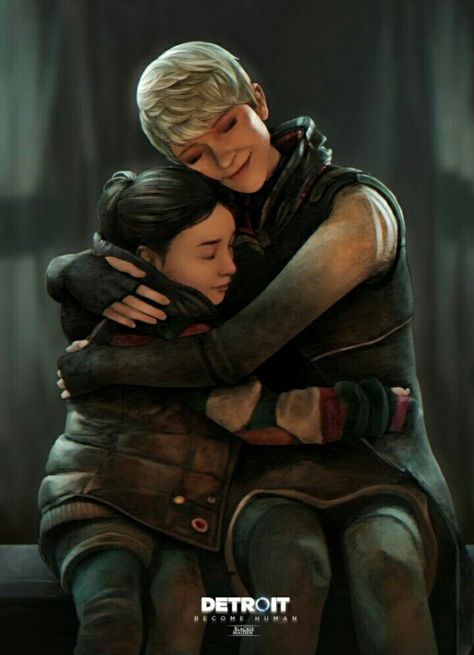 Kara And Alice, What Is A Mother, Detroit Art, Detroit: Become Human, Quantic Dream, Bryan Dechart, Becoming Human, Detroit Being Human, I Like Dogs