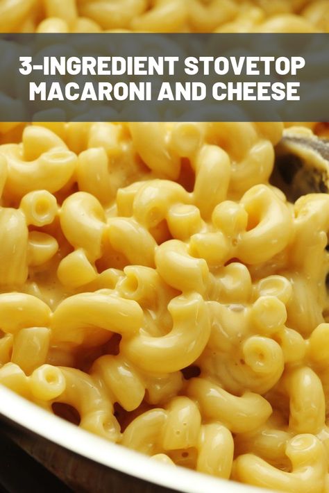 Three Ingredient Mac And Cheese, Small Ingredient Recipes Dinner, Stovetop Mac And Cheese Recipe, Stovetop Macaroni And Cheese, Evaporated Milk Recipes, Easy Mac N Cheese Recipe, Best Macaroni And Cheese, Boxed Mac And Cheese, Stovetop Mac And Cheese