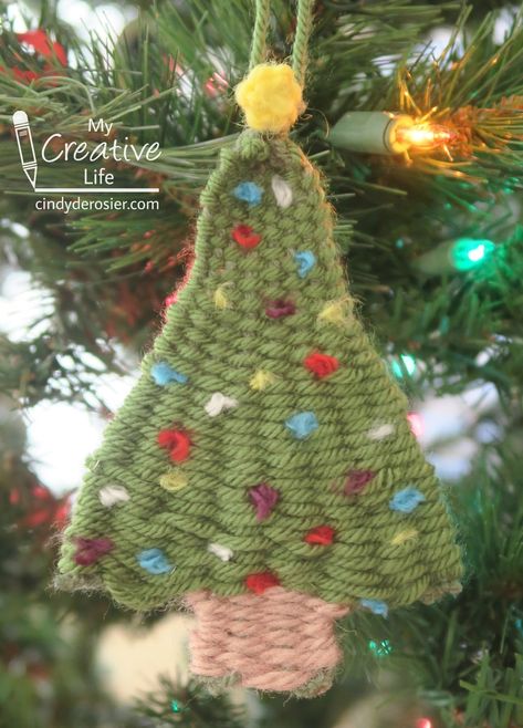 Crafts Using Paper, Woven Christmas Tree, Plate Crafts For Kids, Montessori Crafts, Diy Xmas Ornaments, Yarns Ornaments, Recycled Crafts Kids, Weaving For Kids, Paper Plate Crafts For Kids