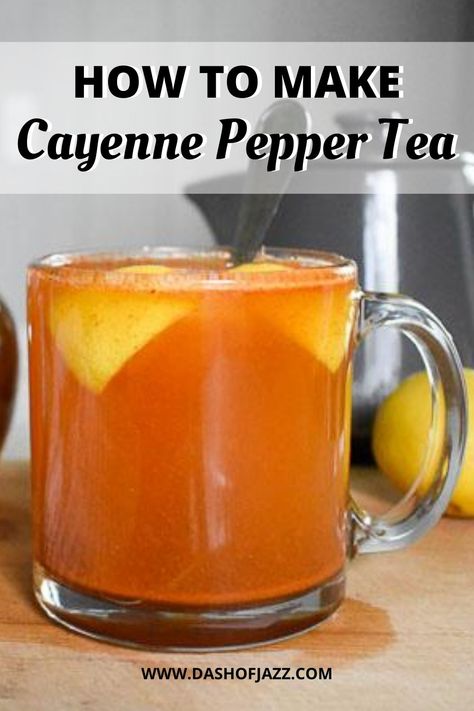 Pull this easy, cold-fighting drink together with just four common household ingredients for a naturally powerful immune boost. Recipe by Dash of Jazz Cayenne Pepper Tea, Best Tea For Colds, Cayenne Pepper Drink, Cold Remedy Tea, Cayenne Pepper Recipes, Cayenne Pepper Benefits, Pepper Benefits, Hot Tea Recipes, Cold And Cough