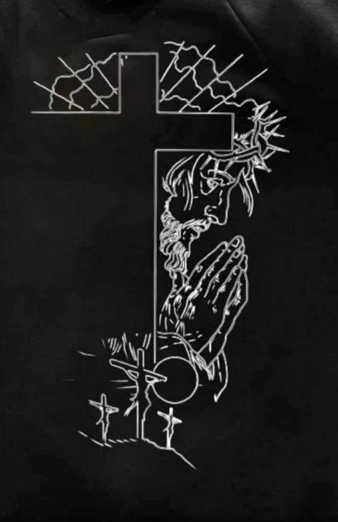 Fear God Tattoo Men, Christian Wallpaper For Men, Fear God Tattoo, Christ Wallpaper, Christian Drawings, Minimal Shirt Design, God Tattoo, Christ Artwork, Cross Tattoo For Men