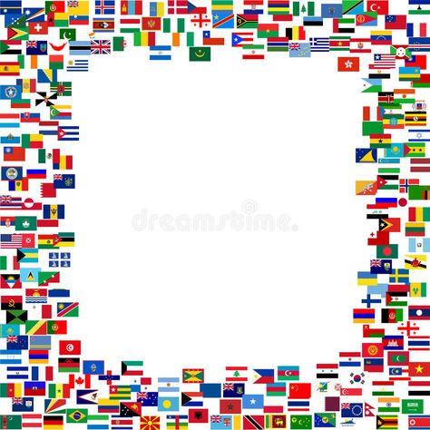 All flags frame vector illustration All Flags Of The World, Flags Illustration, Free Christmas Borders, Flag Frame, Free Picture Frames, Tulips Images, World Flags, Free Wedding Invitations, Antique Picture Frames