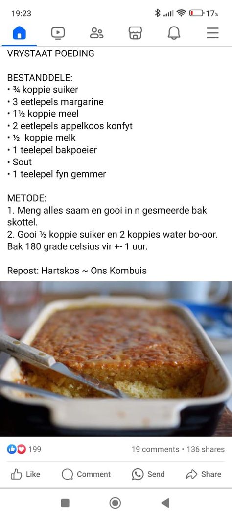 Brown Pudding South African, Nagereg Resepte, Vinnige Nagereg Resepte, Suid Afrikaanse Poeding Resepte, Aartappel Suurdeeg Plantjie, Maklike Resepte Vir Aandete, Pudding Recipes Homemade, South African Desserts, Hot Puddings