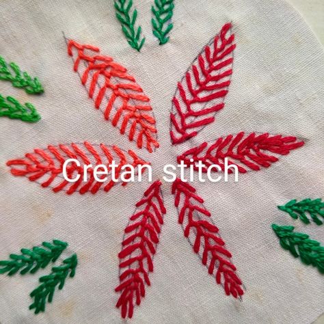 Floral design. Cretan Stitch Embroidery Design, Embroidery Stitches, Hand Embroidery, Machine Embroidery, Embroidery Designs, Floral Design, Embroidery, Floral, Quick Saves