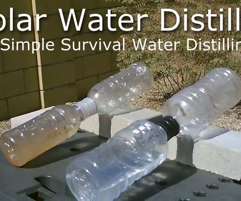 Solar Water Distiller, Solaire Diy, Water Distiller, 1000 Lifehacks, Emergency Preparedness Kit, Emergency Preparation, Survival Life Hacks, Survival Techniques, Prepper Survival