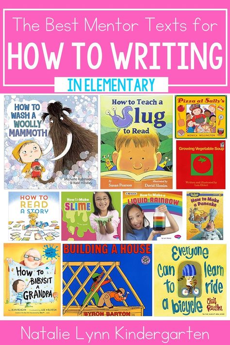 The Best Mentor Texts for How To Writing in Kindergarten Kindergarten Writing Lessons, Writing In Kindergarten, Writing Mentor Texts, Apple Kindergarten, Writing Mini Lessons, Literacy Activities Kindergarten, Writing Picture Books, Procedural Writing, 1st Grade Writing