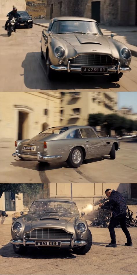 Aston Martin Db5 James Bond, James Bond No Time To Die, Cars In Movies, James Bond Aesthetic, 007 Aesthetic, Bond Aesthetic, James Bond Car, 007 Style, James Bond Aston Martin