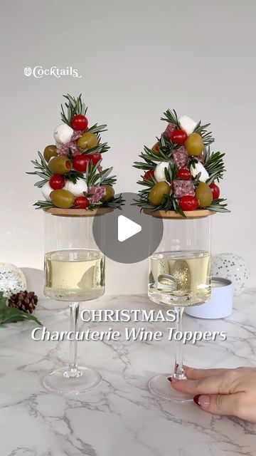 Cocktails (21+ to follow) on Instagram: "Elevate your glass of wine this holiday season with these Christmas Charcuterie Wine Toppers 🎄 The wine charcuterie toppers are available at the link in our bio.

@cocktails may earn commission through links on our social.

#christmas #charcuteriewinetoppers #holidayideas #holidaygifting #wine #winegifts" Social Christmas, Wine Toppers, Wine Glass Christmas, Holidays Recipes, Christmas Charcuterie, Cheese Trays, Christmas Cocktails, Glass Of Wine, Follow On Instagram