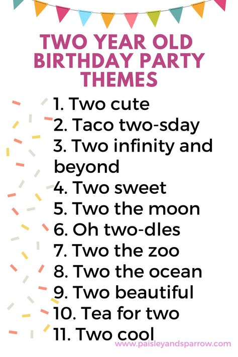 Here are 5 great tips and tricks for helping you celebrate your two year old toddler's birthday! Plus 11 second birthday party themes