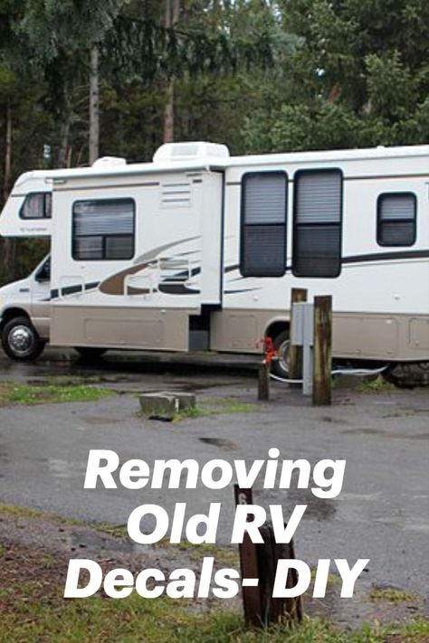 Let's face it, we RV owners are usually particular about the looks of our RV exterior. I located replacement decals and used trial-and-error(s). I'm not an expert, but I want to help others, so I want to discuss some things I learned about RV decal removal in my situation. It's a meticulous process and usually isn't much fun, but new decals make all the difference Rv Mods, Rv Exterior, Rv Decals, Sticker Removal, Camper Makeover, Things I Learned, Help Others, World Recipes, Rv Life