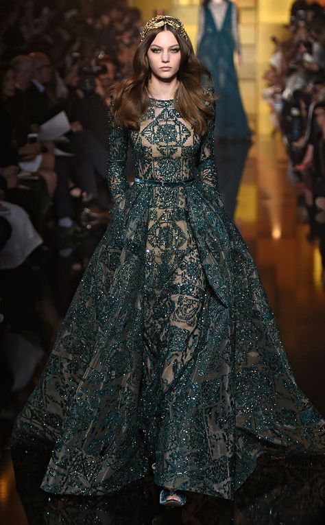 Elie Saab from Best Looks from Paris Haute Couture Fashion Week Fall 2015 Fashion Week Dresses, Elie Saab Haute Couture, Paris Haute Couture, Zuhair Murad, Couture Gowns, Gorgeous Gowns, Fall 2015, Elie Saab, Mode Inspiration