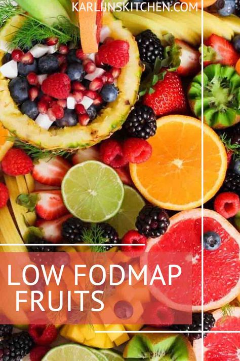 Low Fodmap Fruits And Vegetables, Fructose Intolerance Diet, Low Fodmap Fruit, Low Fodmap Fruits, Fructose Intolerance, Low Residue Diet, Fodmap Friendly Recipes, Veggie Smoothies, Fruit List