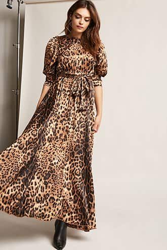 ETA Leopard Print Satin Maxi Dress Monsoon Fashion, Animal Print Dress Casual, Short Long Dresses, Leopard Print Outfits, Formal Cocktail Party, Animal Print Maxi Dresses, Leopard Print Maxi Dress, Beautiful Evening Dresses, Classy Outfits For Women