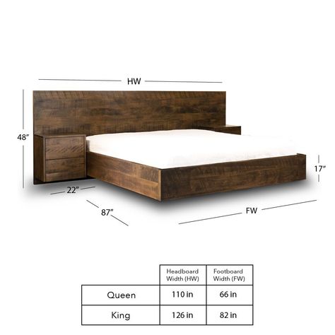 Floating Bed | Woodcraft | Solid Wood Furniture Bed Coat Design, Wood Bed Frame Ideas, Floating Bed Ideas, Wood Bed Design Modern, Minimalist Bed Design, Floating Bed Frame Plans, Floating Bed Design, Luxury Wooden Bed, Solid Wood Bed Design