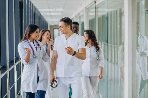 Team of young specialist doctors standin... | Free Photo #Freepik #freephoto #people #medical #doctor #health University Teaching, Nursing Courses, Billing And Coding, Accounts Receivable, Medical Coding, Medical Doctor, Social Care, Integrative Medicine, Nursing Jobs