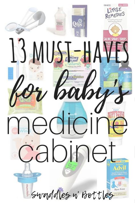 13 Must Haves for Baby's Medicine Cabinet. You can never be too prepared when it comes to baby's health! Baby Items Must Have, Baby Medicine, Medicine Kit, Gripe Water, Baby Prep, Preparing For Baby, Before Baby, Baby Must Haves, First Time Moms