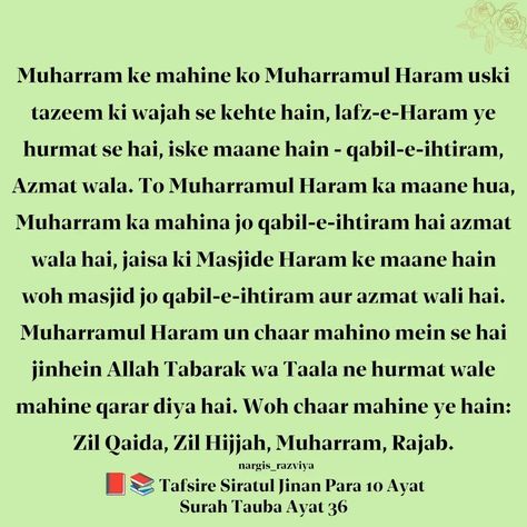 Muharram ul Haram ki kuch khaas baate Apni dua me yaad rakhe 🤲 Jyada se jyada share kare.... Social media ka istemaal sahi kare,apne Deen ko failane ke liye kare.... Aakhirat ki tayyari kare 🌺 Marna bar haq hai 🌿 Allah Ta'ala hum sab ko kehne sunne se jyada Amal karne ki taufiq de ..... Like, share and follow me.... jazakallah khairn islamic video|Islamic video download|islamic video status islamic video status download|islamic video background|islamic video no copyright|islamic v... Surah Tauba, Islamic Video Status, Muharram Ul Haram, Status Islamic, Background Islamic, Islamic Video, Kuching, Video Status, Video Download