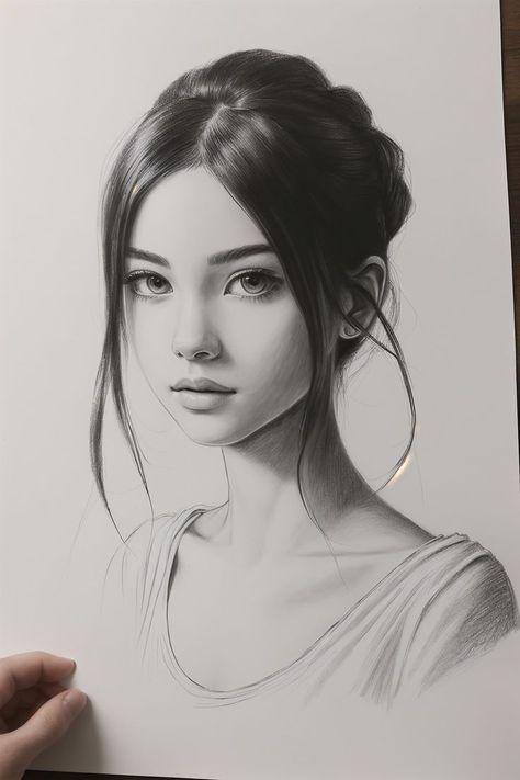 Portrait Drawing Ideas, Realistic Pencil Sketch, Beautiful Pencil Sketches, Portrait Drawing Tips, Mini Portrait, Facial Expressions Drawing, Tears Art, Best Anime Drawings, Model Paint