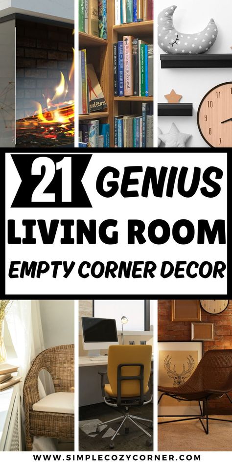 living room empty corner decor Large Corner Windows Living Room, Living Room Corner With Window Ideas, Snug Corner Ideas, How To Decorate The Corner Of A Room, Corner Accent Wall Living Room, Corner With Windows Living Room, Decorating Ideas For Corner Space, Decorating An Alcove In Living Room, Decorate Living Room Corner Spaces