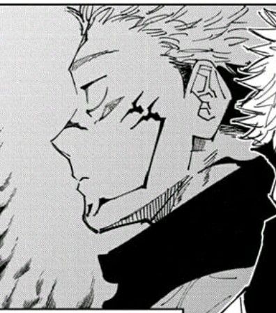 Anime Guy Side Profile Reference, Jjk Side Profile Manga, Jujutsu Kaisen Side Profile, Sukuna Side Profil, Anime Side Profile Mouth Open, Laughing Side Profile Drawing, Side Profile Looking At Camera, Choso Jjk Side Profile, Anime Man Side Profile