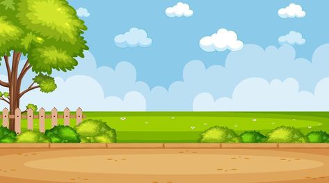 Blank sky in the nature park scene Farm Cartoon Background, Gacha Templates, Evs Project, Wallpaper Iphone Tumblr Grunge, Cartoon Park, Construction Background, Farm Background, Farm Cartoon, Farm Stickers