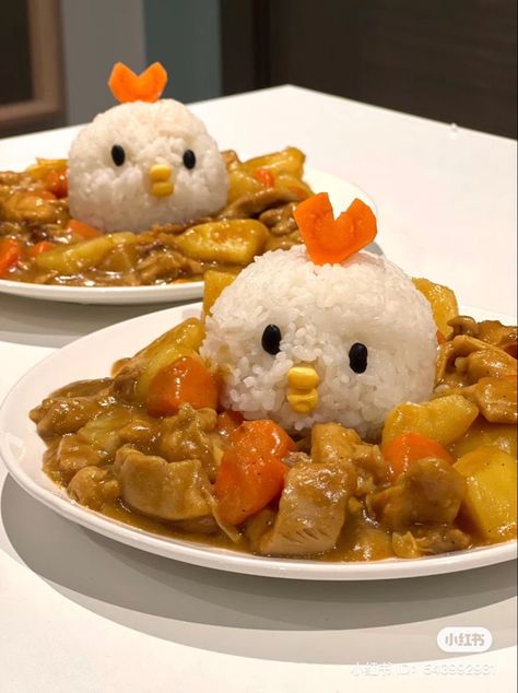 Kawaii Dinner, Cold Food Ideas, Meals For Kids, Kids Dinner, Mapo Tofu, Decorações Com Comidas, Kawaii Cooking, Easy Food Art, Food Recepie