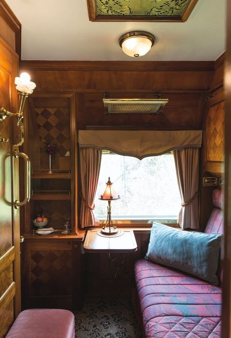 Orient Express Interior, Orient Express Aesthetic, Home Decor Ikea, Orient Express Train, Decor Ikea, Luxury Train, Orient Express, Train Journey, Vintage Train