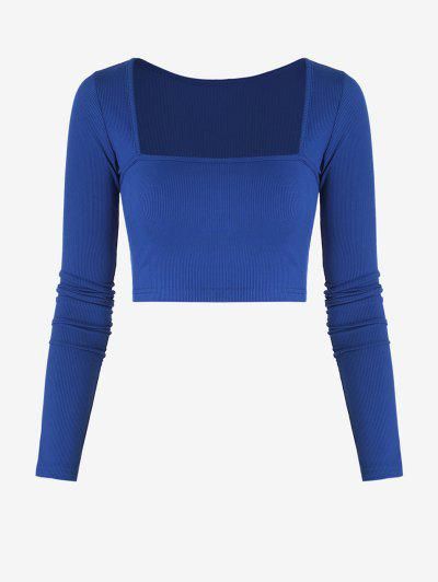 Royal Blue Tops, Royal Blue Crop Top, Color Seasons, Fleece Denim Jacket, Casual Kimono, Blue Long Sleeve Tops, Plus Swimwear, Matching Swimwear, Crop T Shirt