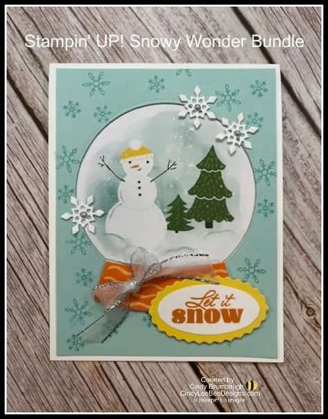 Stampin’ UP! Snowy Wonder Bundle Video Tutorial Tips | Cindy Lee Bee Designs Bee Designs, Snowy Scene, Smile Cute, New Paper, Stampin Up Christmas, Snow Mountain, Designer Series Paper, Snowy Day, Bee Design