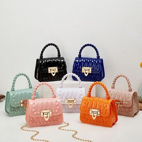 Jelly Purse, Studded Handbag, Jelly Bag, Girls Handbags, Small Handbag, Chain Crossbody Bag, Small Handbags, Square Bag, Small Bag