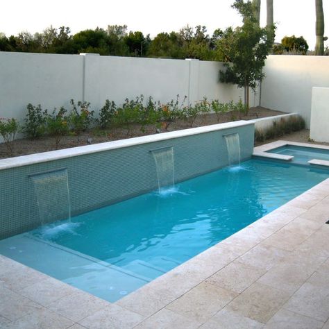 Small Inground Swimming Pools, Small Swimming Pool, Small Inground Pool, Kleiner Pool Design, Moderne Pools, Pools For Small Yards, Simple Pool, Small Swimming Pools, Small Pool Design