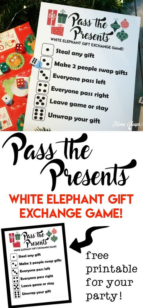 Super easy and a lot of fun!! Pass the Presents White Elephant Gift Exchange Game FREE PRINTABLE: https://www.mamacheaps.com/2017/11/pass-the-presents-white-elephant-gift-exchange-game.html Gift Exchange Game, White Elephant Gift Exchange, Christmas Gift Exchange Games, Christmas Gift Games, Xmas Games, Gift Exchange Games, Christmas Gift Exchange, White Elephant Gifts Exchange, Batman Arkham City