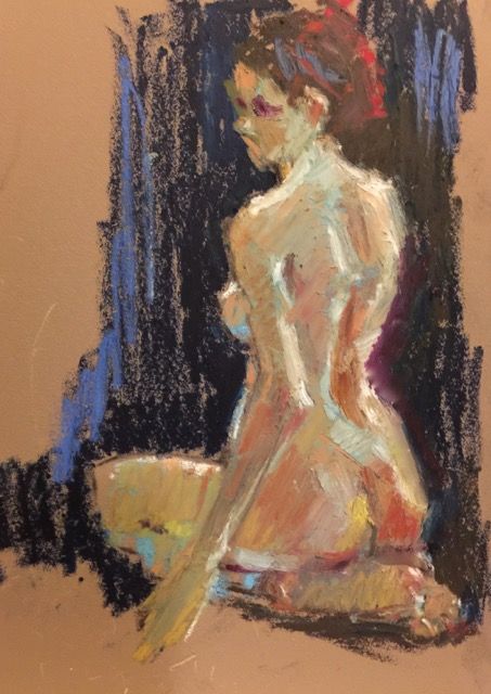 Figure Pastel Drawing, Oil Pastel Art Woman, Oil Pastel Life Drawing, Pastel Figure Painting, Oil Pastel Body Drawing, How To Oil Pastel Step By Step, Oil Pastel Ideas Inspiration, Dry Pastels Art, Oil Pastel Drawings Step By Step