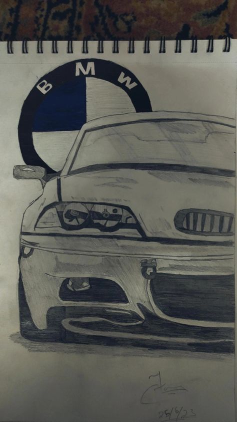 Bmw Sketch Drawing, Bmw Cars Drawing, Bmw Drawing Easy, Bmw M5 Drawing, Bmw Car Sketch, Bmw M4 Drawing, Bmw Car Drawing, Bmw Drawing, Car Drawing Sketches