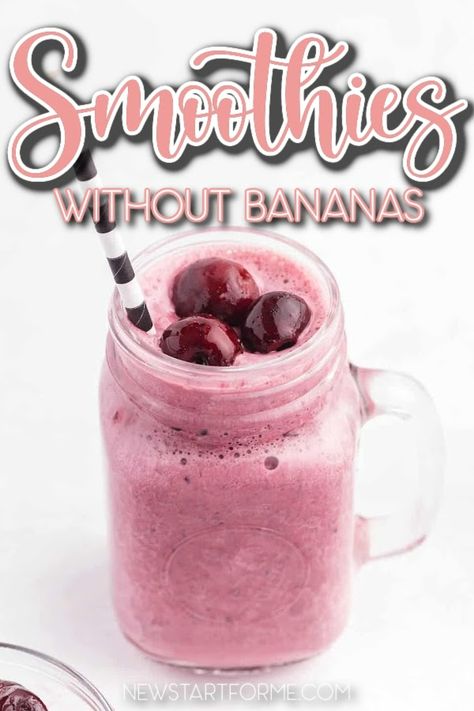 Smoothies Without Bananas, Cherry Vanilla Smoothie, Spinach Avocado Smoothie, Peach Mango Smoothie, Smoothie Without Banana, Chocolate Avocado Smoothie, Smoothie Recipies, Free Smoothie Recipes, Smoothies Vegan